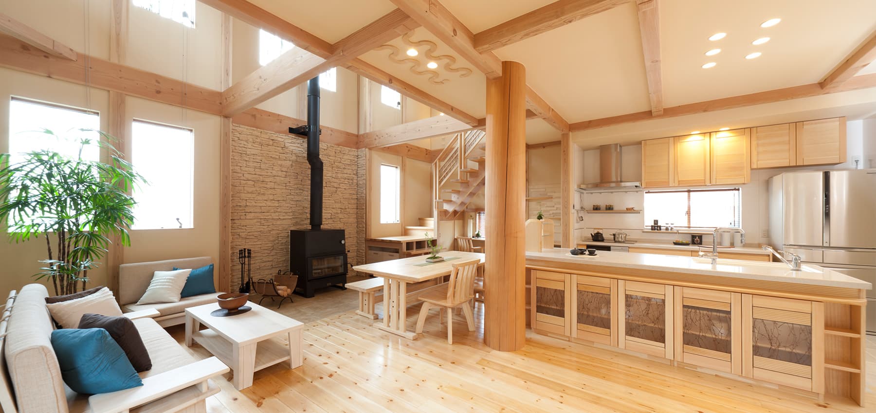 木」のお家の内観